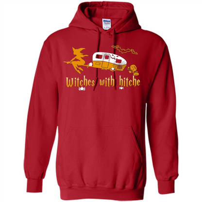Halloween T-shirt Witches With Hitches T-shirt Red