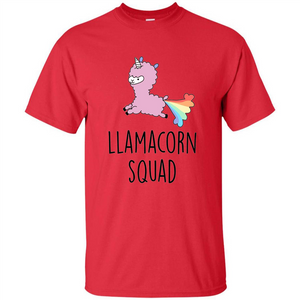 Llamacorn Squad Funny Llama Unicorn T-Shirt