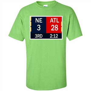 NE 3 ATL 28 Final T-shirt 2 Sides 1 Game