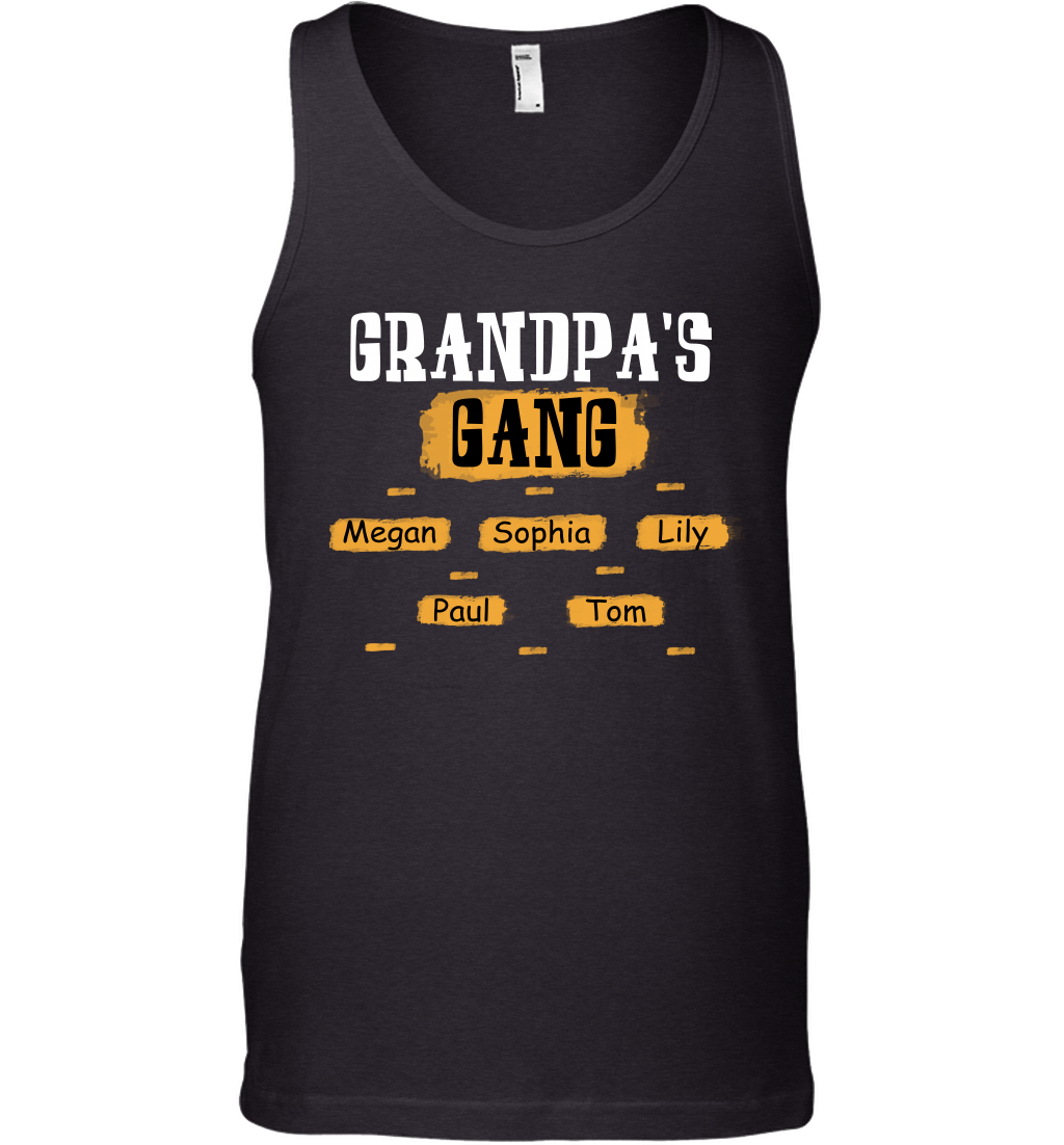 Grandpa's Gangs (Customized Name) Tank Top Tank Top Black