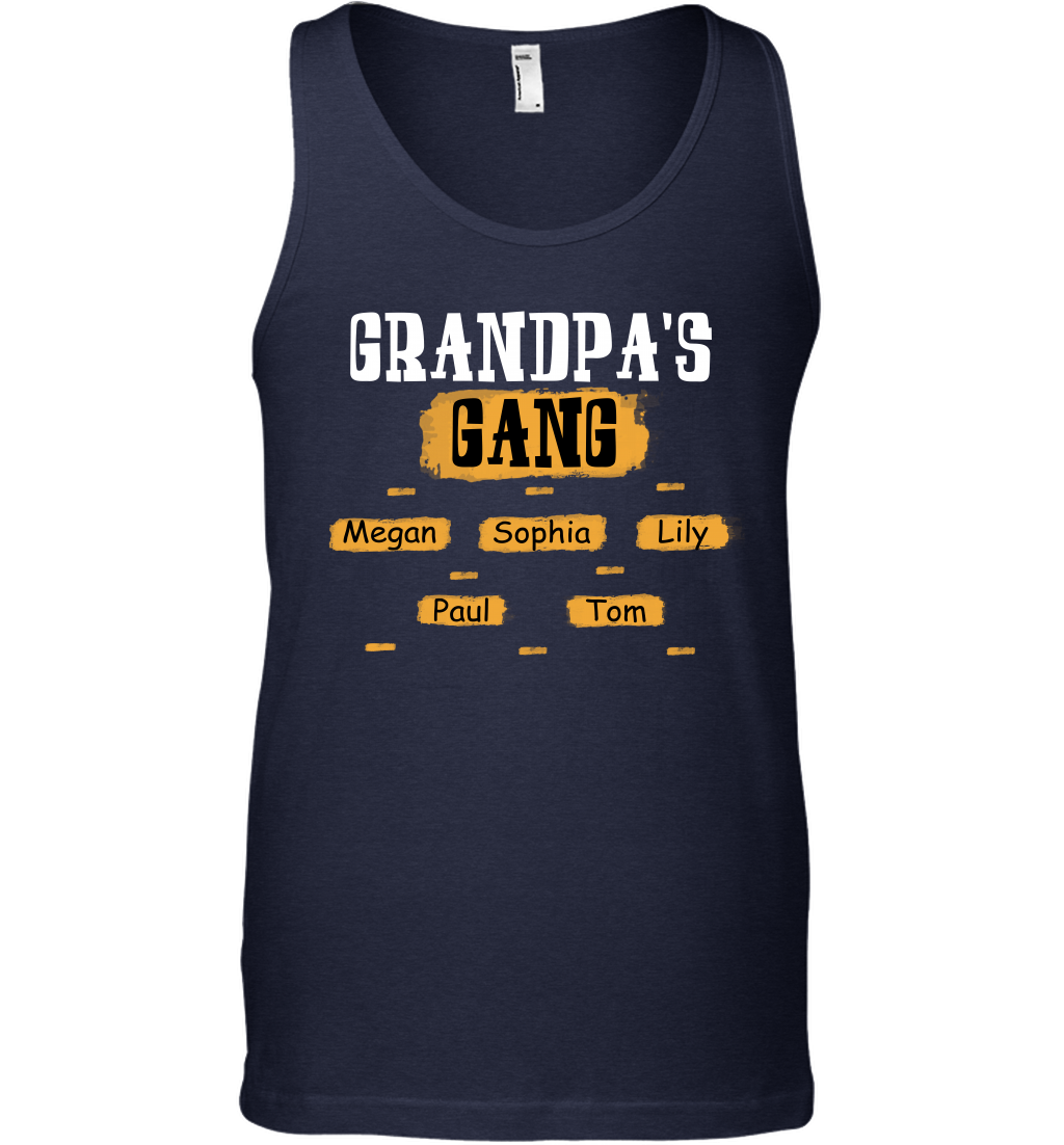 Grandpa's Gangs (Customized Name) Tank Top Tank Top Navy