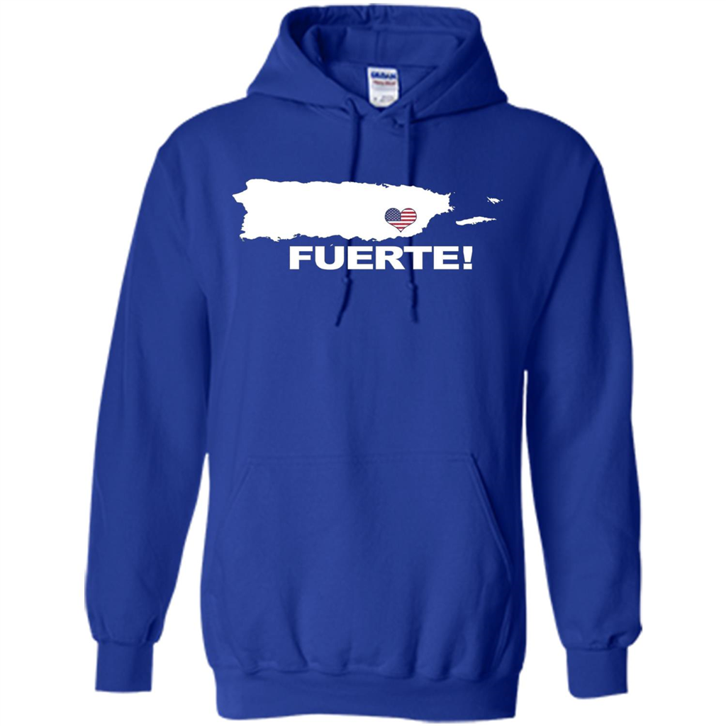 Fuerte T-Shirt Strong Support for Puerto Rico T-shirt Royal