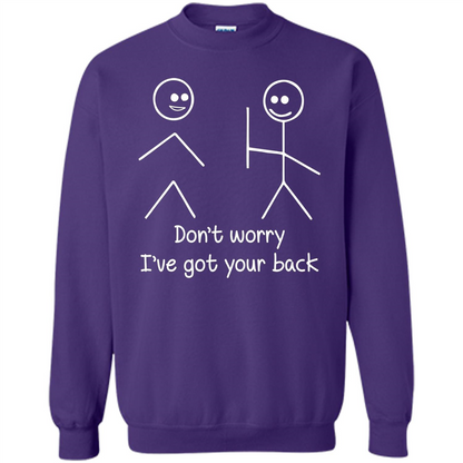 Don't Worry I've Got Your Back T-shirt Purple