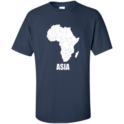 Africa Asia Funny t-shirts - Humor T-shirts Navy