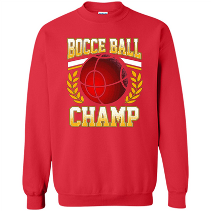 Bocce Ball Champ T-Shirt Bocce Ball Player Red