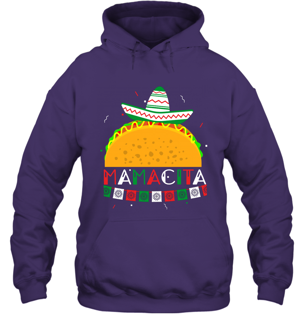 Mamacita Taco Tacos Mexican Cactus Cinco De Mayo Shirt Hoodie Hoodie Purple