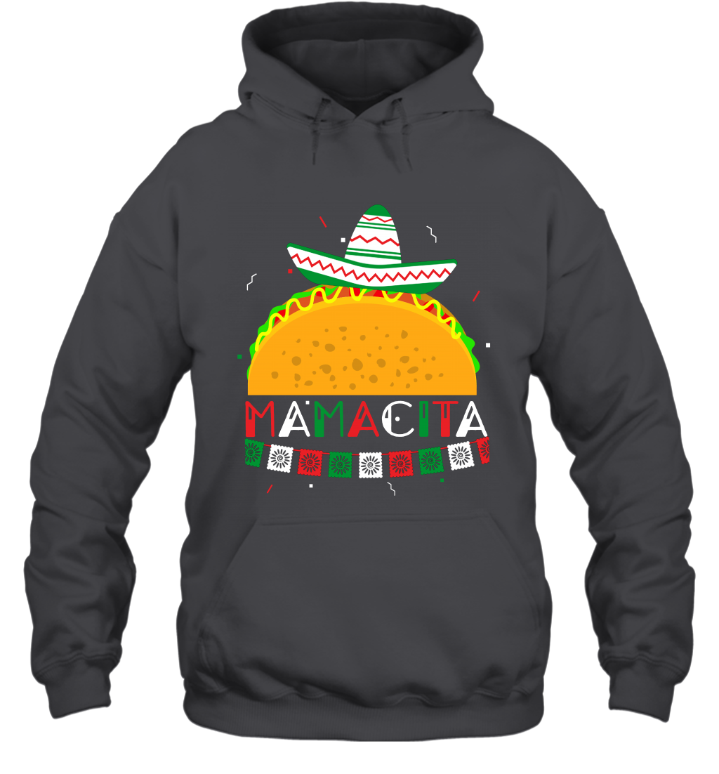 Mamacita Taco Tacos Mexican Cactus Cinco De Mayo Shirt Hoodie Hoodie Dark Heather
