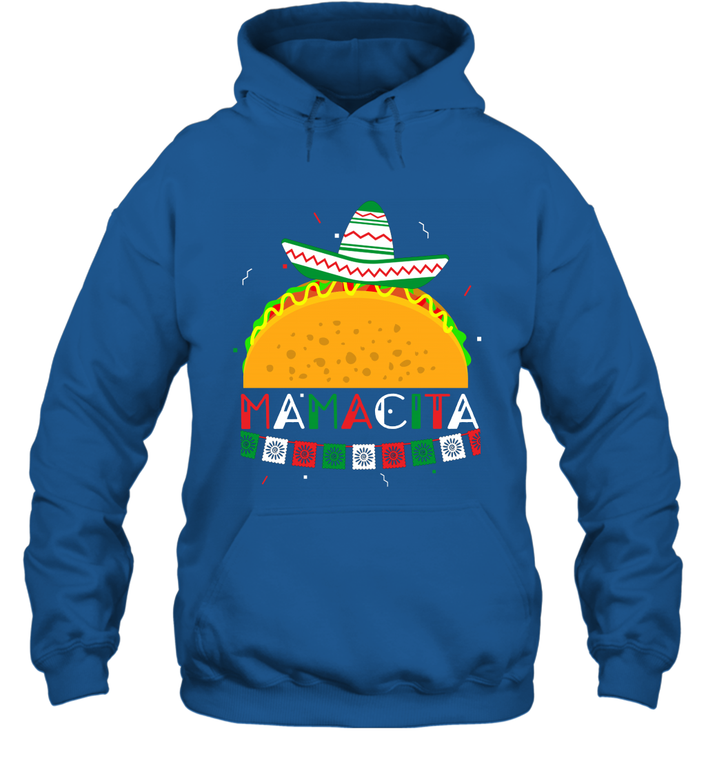Mamacita Taco Tacos Mexican Cactus Cinco De Mayo Shirt Hoodie Hoodie Royal