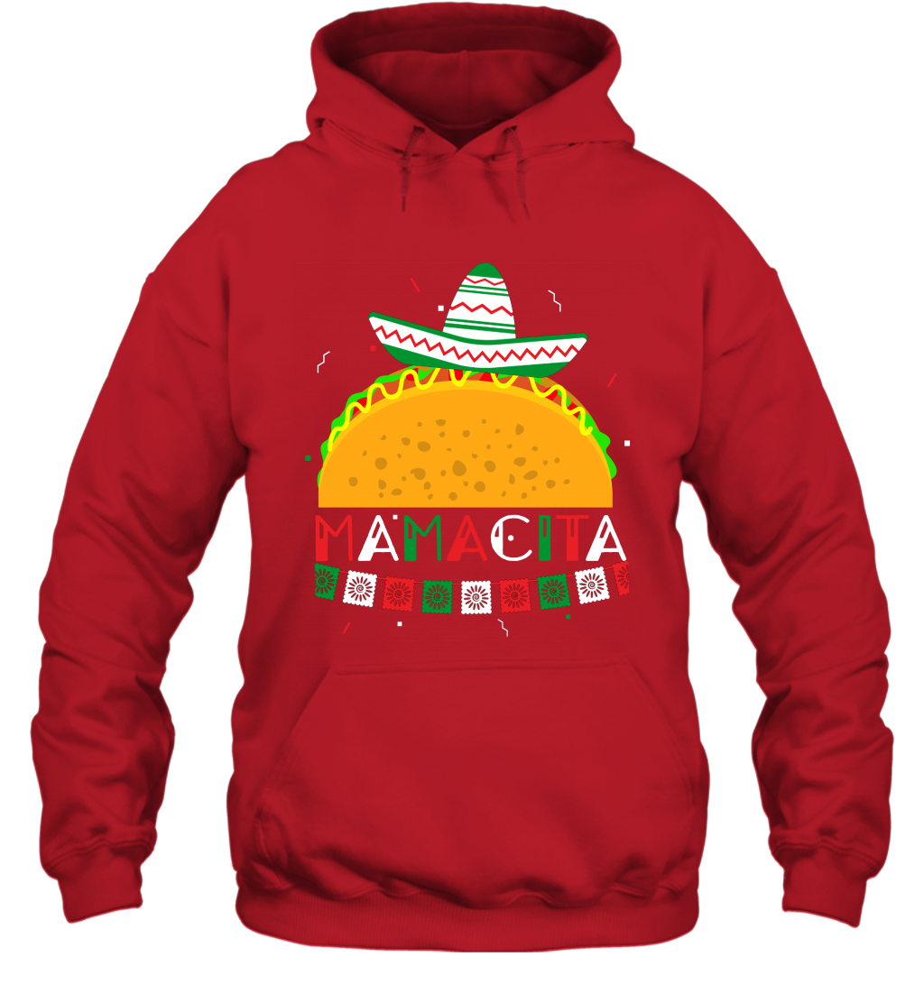 Mamacita Taco Tacos Mexican Cactus Cinco De Mayo Shirt Hoodie Hoodie Red