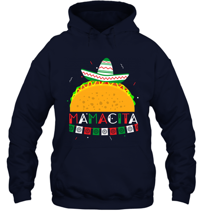 Mamacita Taco Tacos Mexican Cactus Cinco De Mayo Shirt Hoodie Hoodie Navy