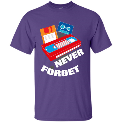 Floppy Disk Vhs 90s 80s T-shirt Never Forget Purple