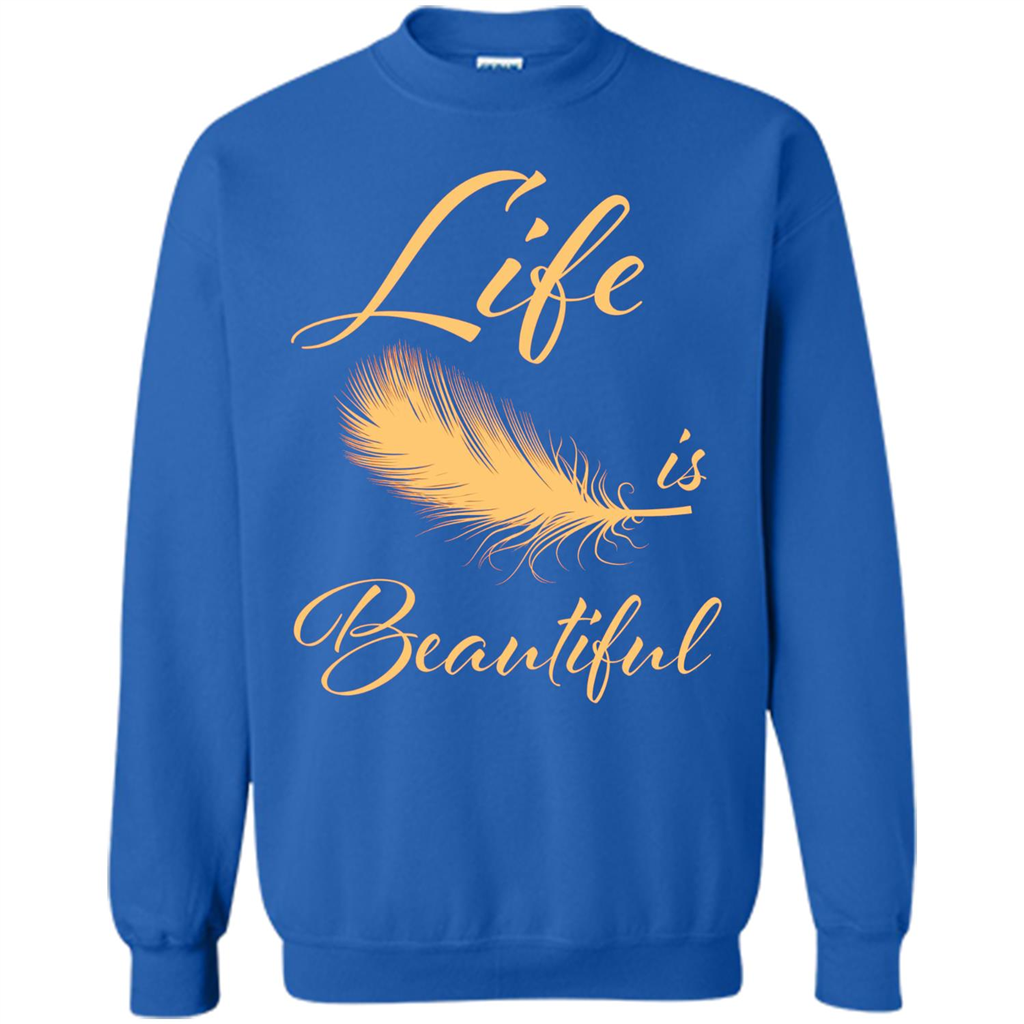 Beautiful Life Wing T-shirt Life Is Beautiful Royal