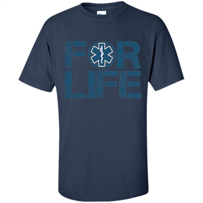 EMT Shirt EMT Paramedic For Life EMT T-shirt Navy