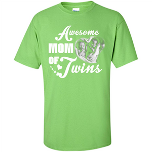 Mommy T-shirt Awesome Mom Of Twins