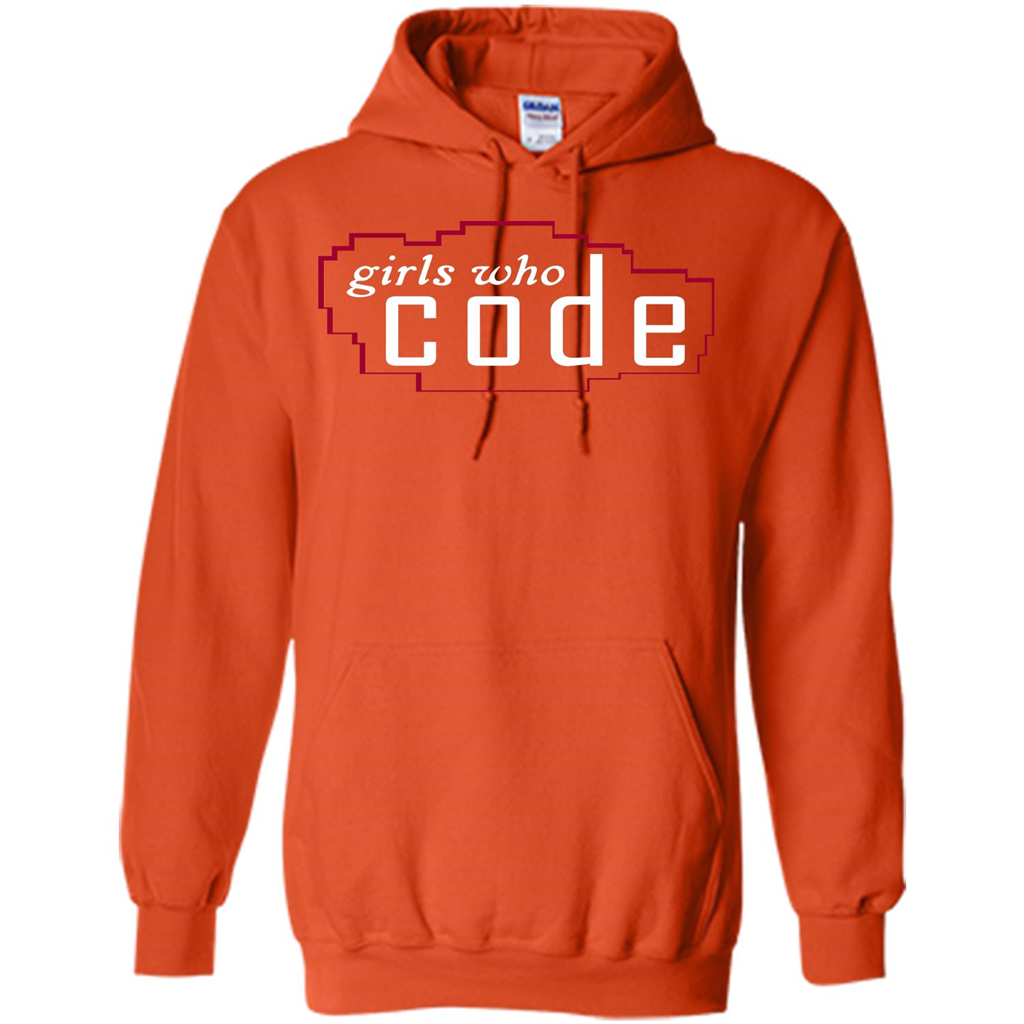 Coder T-shirt Girls Who Code T-shirt Orange
