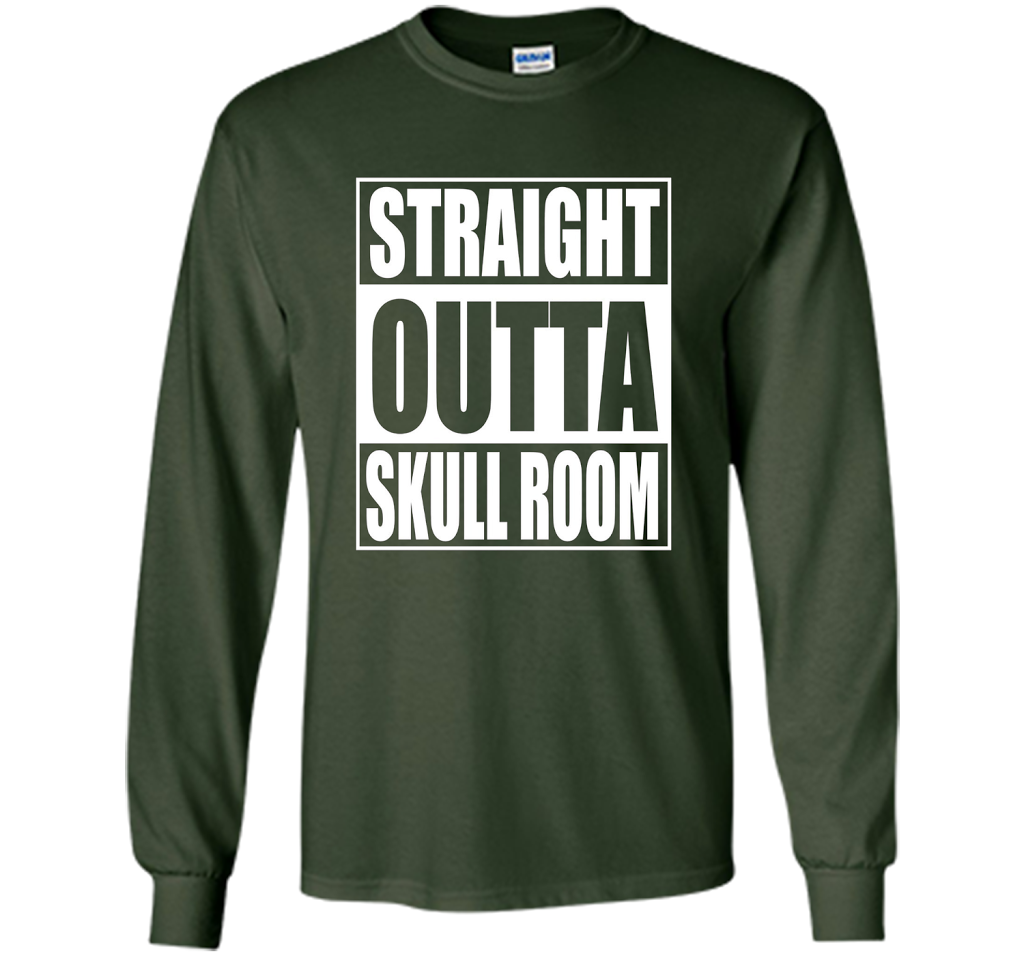 Straight Outta Skull Room Chiari Malformation T-shirt Forest Green