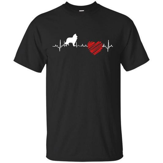 Collie Heartbeat T-shirt Royal