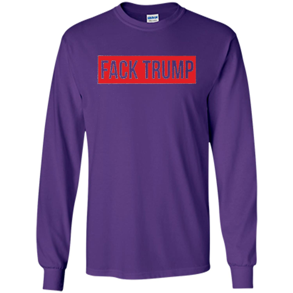 Fack Trump T-shirt Anti Trump T-shirt Purple