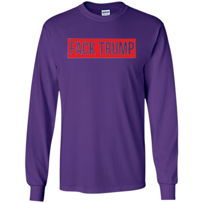 Fack Trump T-shirt Anti Trump T-shirt Purple