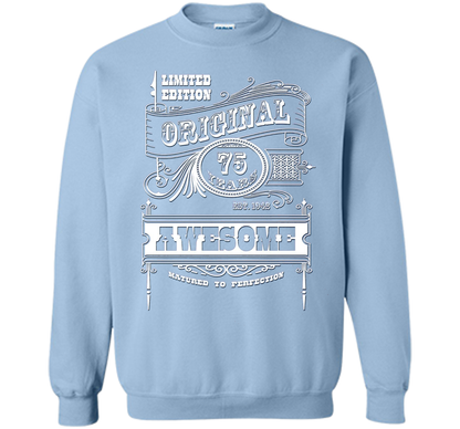 Best 75th Birthday Made in 1942 Awesome T-Shirt Gift Idea shirt Light Blue