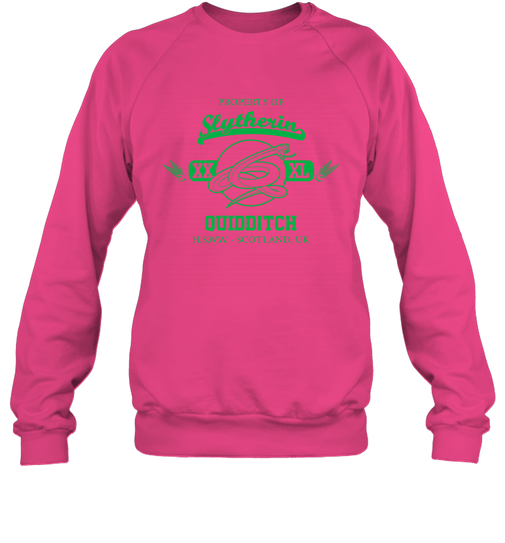 Property Of Slytherin Quidditch Harry Potter Sweatshirt Sweatshirt Heliconia