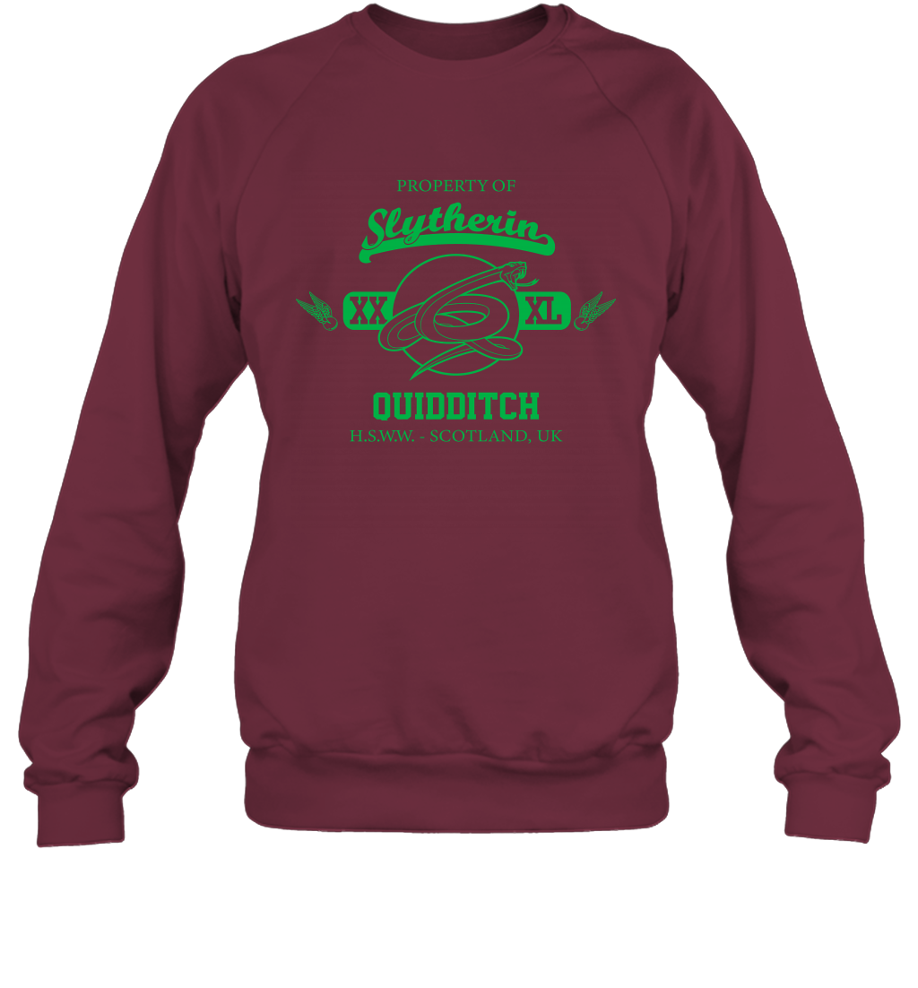 Property Of Slytherin Quidditch Harry Potter Sweatshirt Sweatshirt Maroon