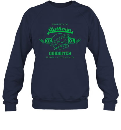 Property Of Slytherin Quidditch Harry Potter Sweatshirt Sweatshirt Navy