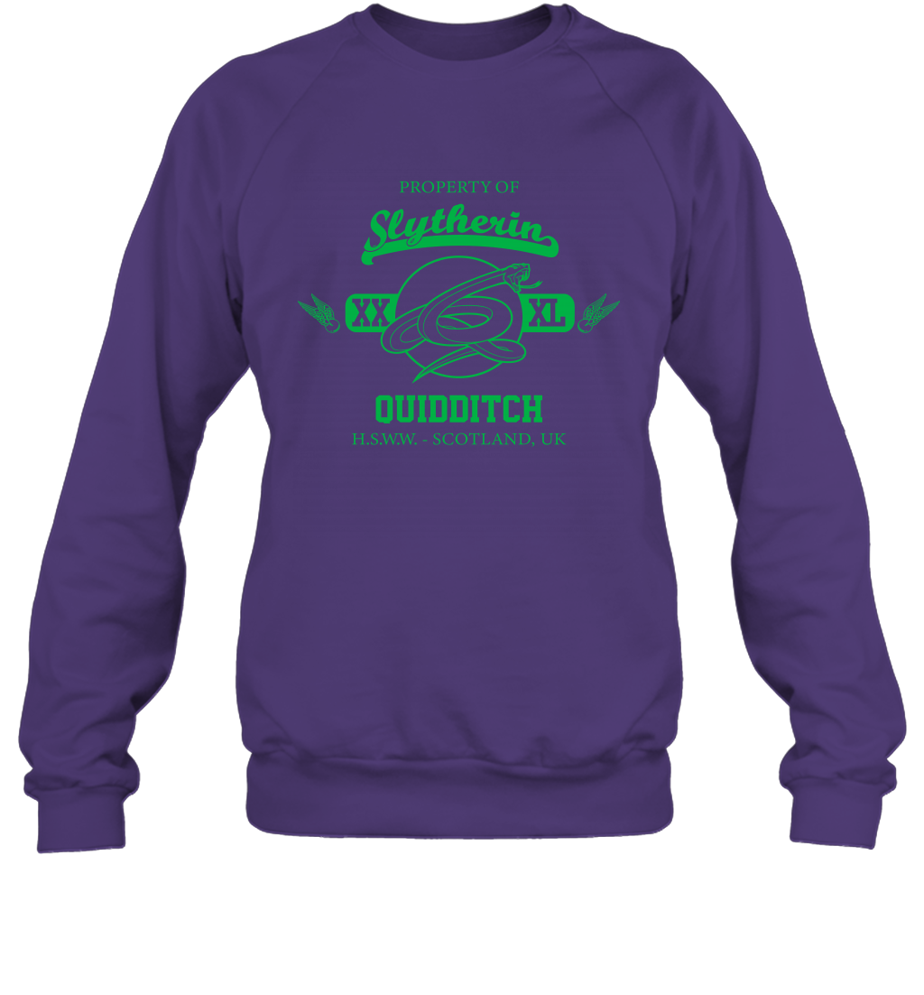 Property Of Slytherin Quidditch Harry Potter Sweatshirt Sweatshirt Purple