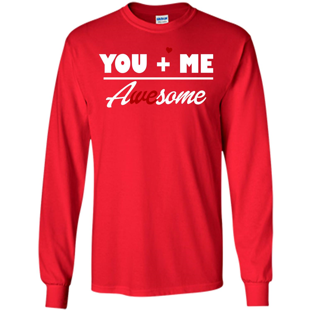 Love T-shirt You and Me Awesome Red