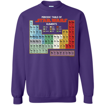 Movie T-shirt Periodic Table of Elements Graphic T-Shirt Purple