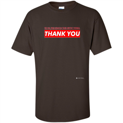 Mothers Day T-shirt Thank You Mom Dark Chocolate