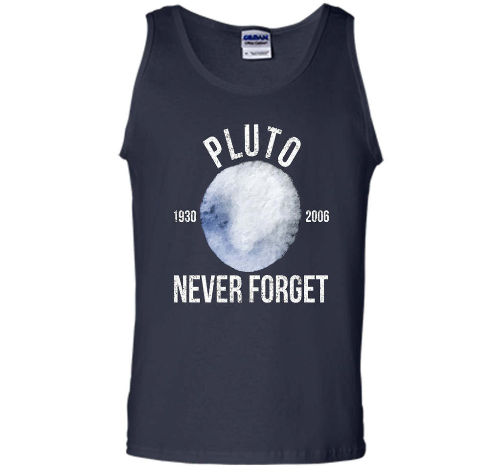 Pluto Never Forget Premium Funny T-Shirt cool shirt Navy