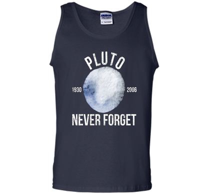 Pluto Never Forget Premium Funny T-Shirt cool shirt Navy