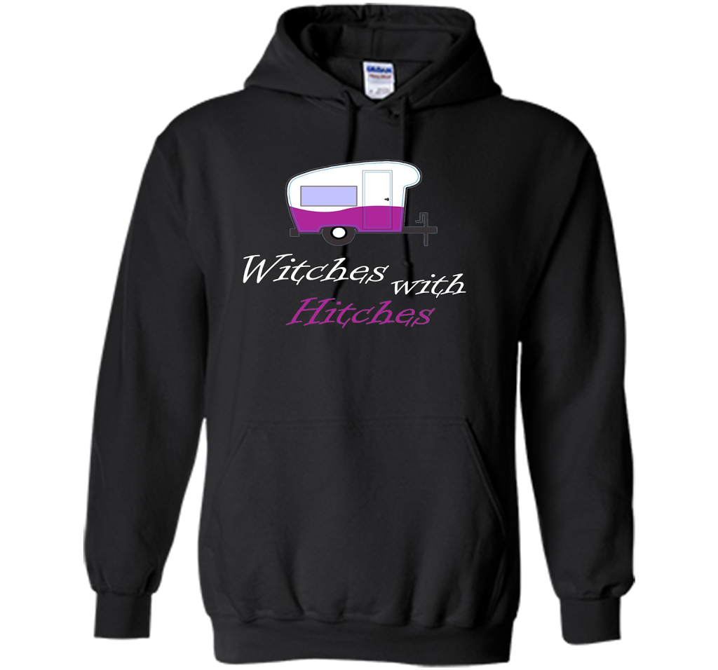 Camping T-shirt Witches With Hitches T-shirt Black