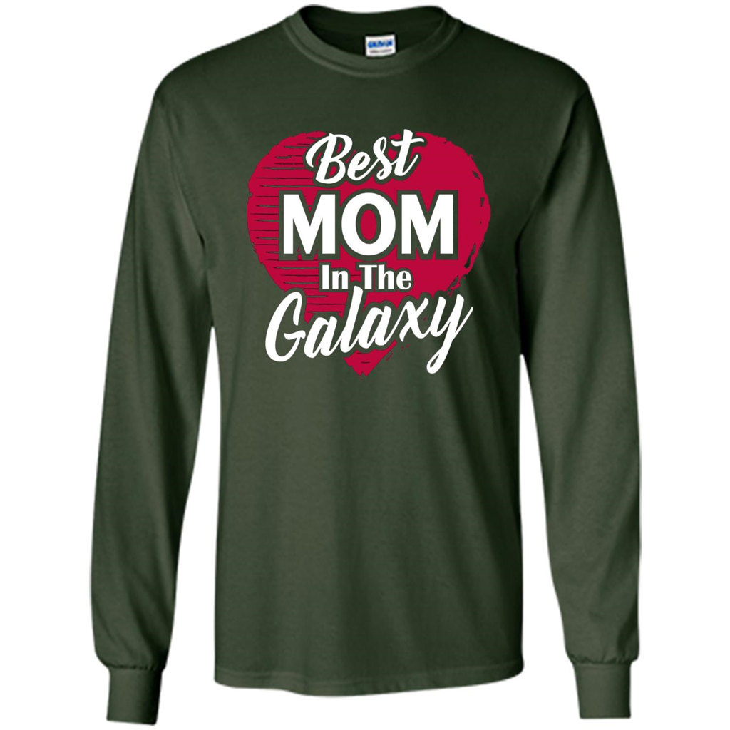 Mothers Day T-shirt Best Mom In The Galaxy Forest Green