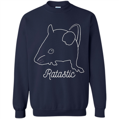 Cute Rat Owners T-shirt Ratastic Navy