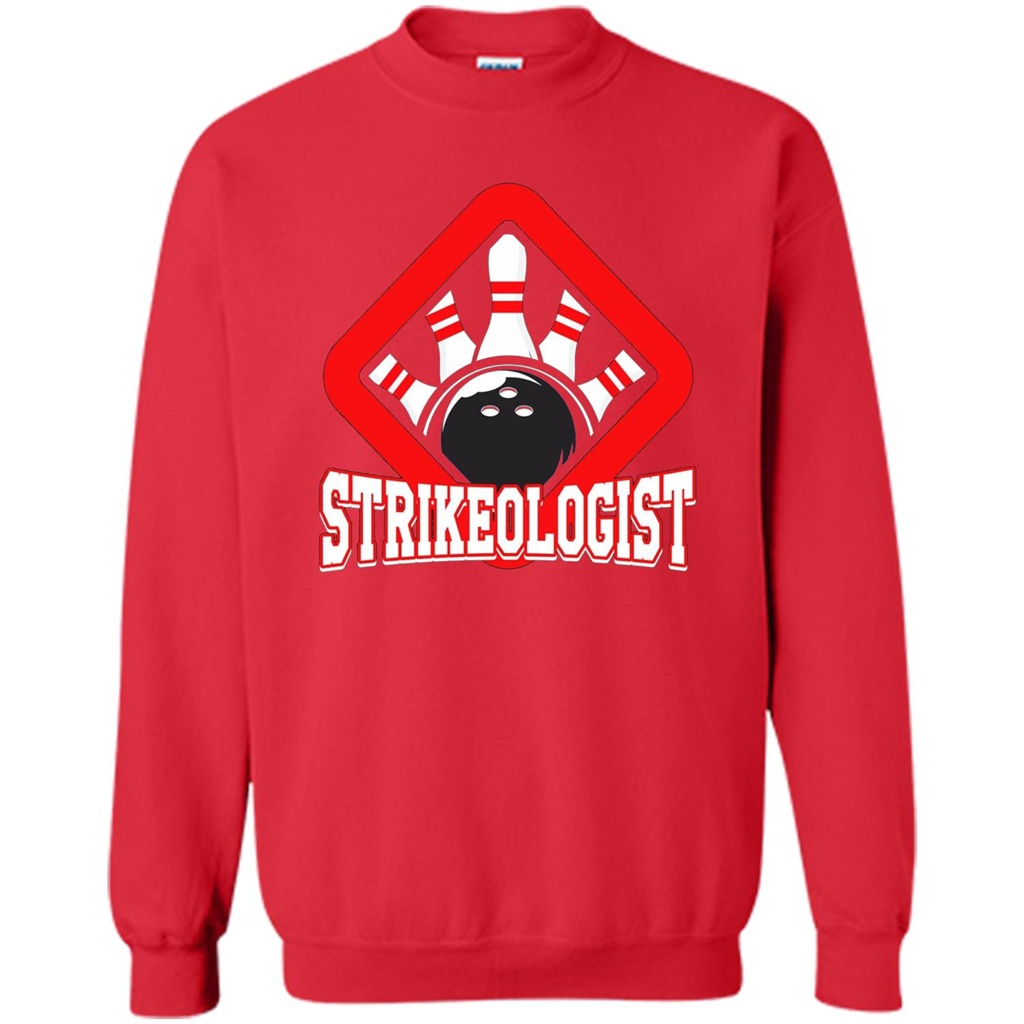 Strikeologist Bowling T-shirt For Bowling Lover Red
