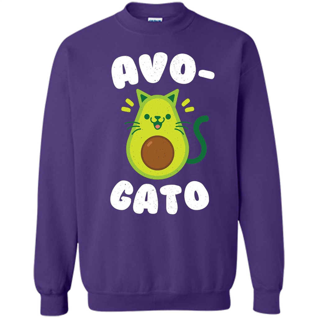 Avogato - Avocado Cat - Funny Avocado T-shirt Orange