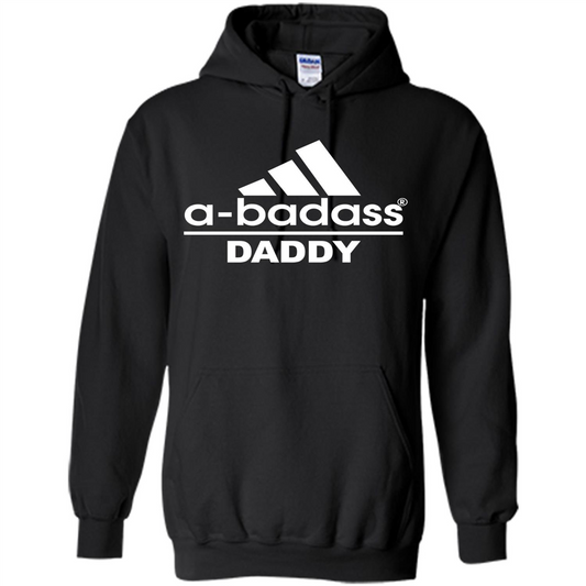 Fathers Day T-shirt A Badass Daddy Black