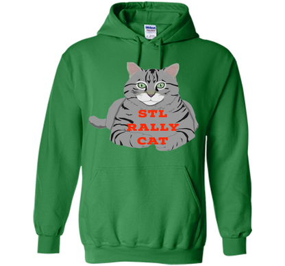 St. Louis Rally Cat T-Shirt t-shirt Irish Green