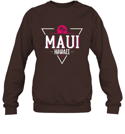 Maui Hawaii Summer Shirt Sweatshirt Sweatshirt Dark Chocolate