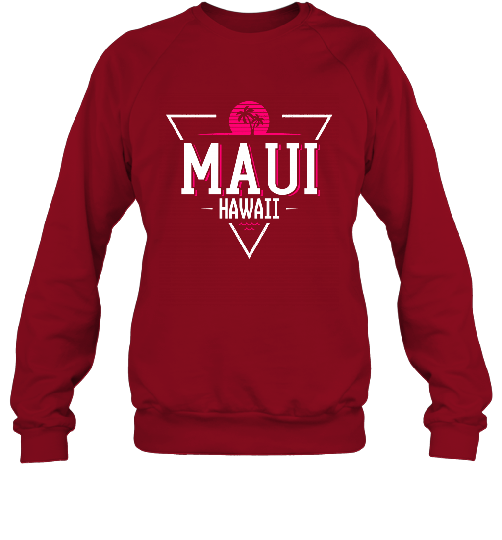 Maui Hawaii Summer Shirt Sweatshirt Sweatshirt Cardinal Red