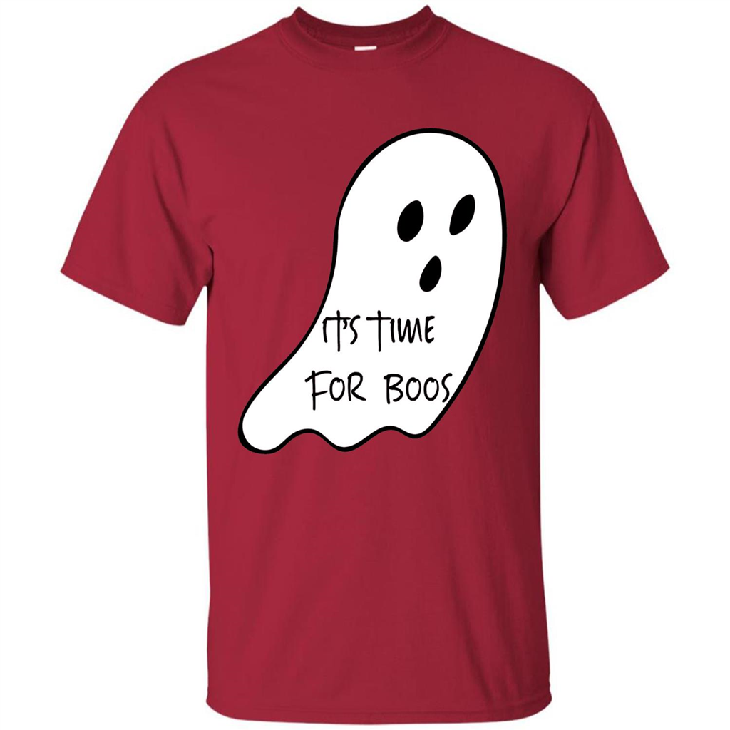 It's Time For Boos Funny Halloween T-shirt Cardinal