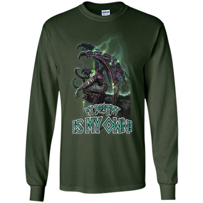 World of Warcraft T-shirt My Destiny Is My Own T-shirt Forest Green