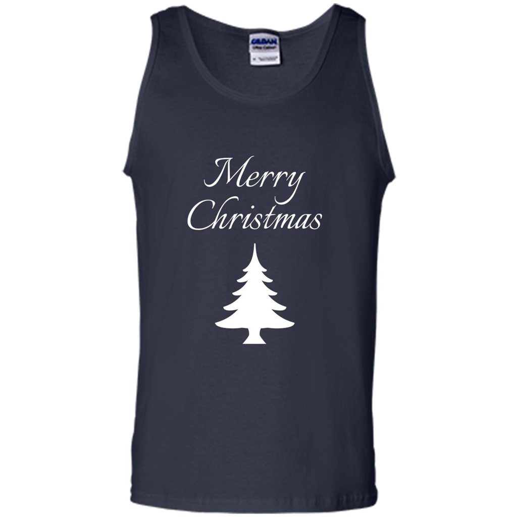 Merry Christmas Xmas Tree T-Shirt Navy