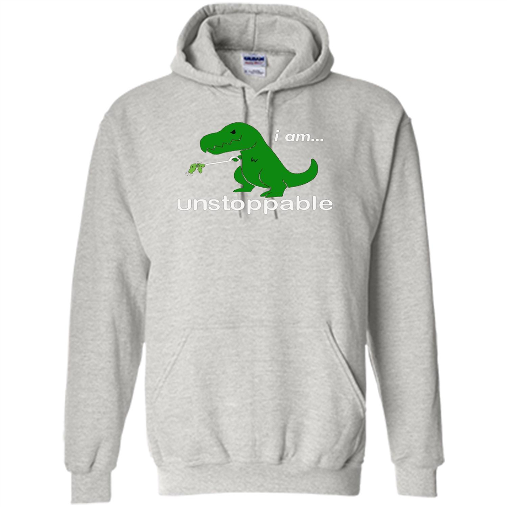 Rex Dinosaur T-shirt I Am Unstoppable Ash