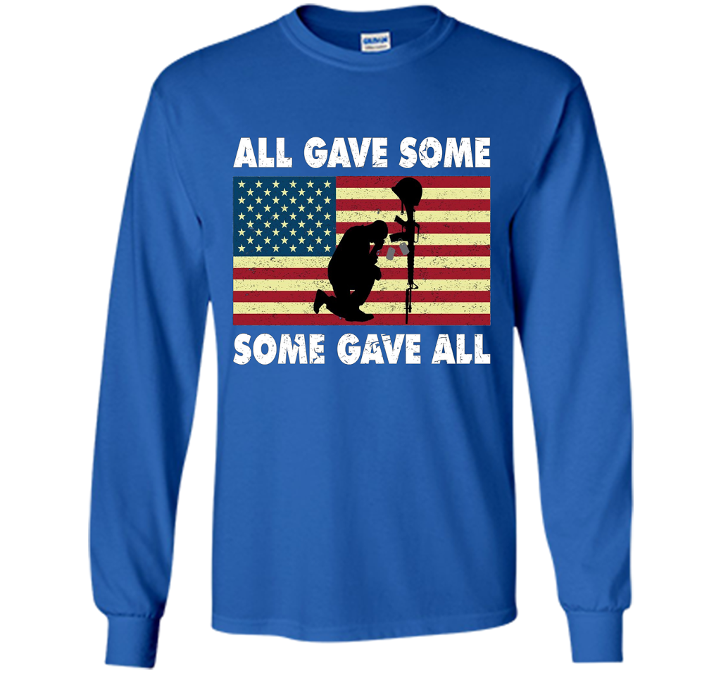 All gave some Some gave all T-Shirt Veteran &amp; Memorial's Day shirt Royal