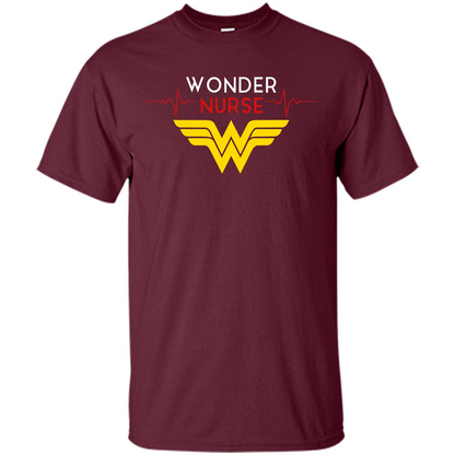 Nurse Lover. Wonder Nurse T-shirt Maroon
