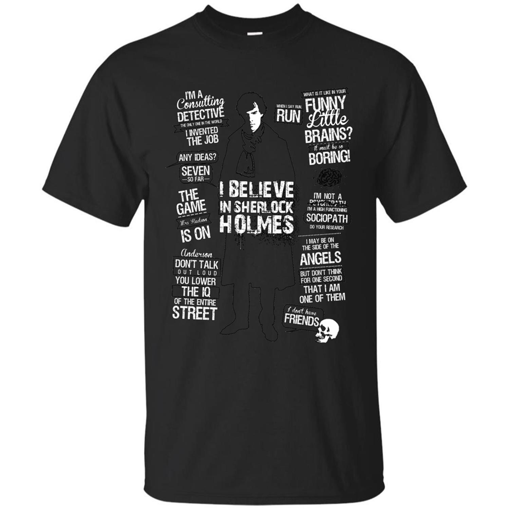 Detective Quotes To A Great Mind Nothing Is Little T-shirt Black