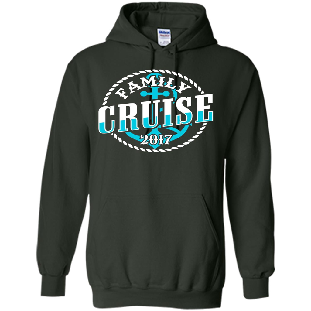 Family Cruise 2017 T-shirt Summer Vacation T-shirt Forest Green